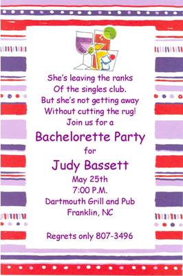 Fancy Border Red & Purple Scheme with Cheers Topper