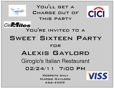 V-Design 150 - Credit Card Invitation