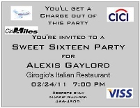 Credit Card Invitation