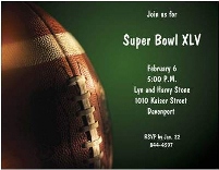 Superbowl Invitation