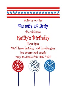 fourth of july birthday invitations
