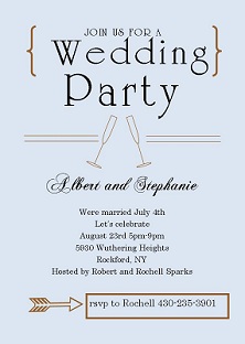 Wording for wedding celebration invitation