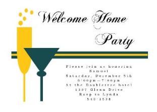 welcome party invitations