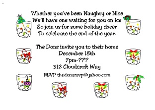 staff christmas party invites