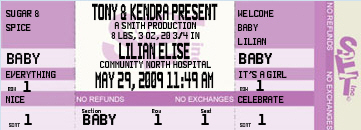 Girl Birth Announcements