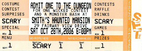 Fall Party Ticket Invitation