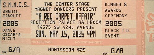 Piano, Ballet or Musical Recital Ticket Invitations