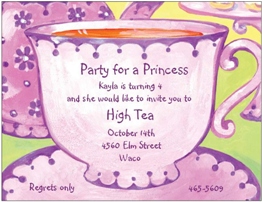 tea party invitation