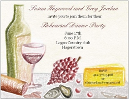 invitation card for dinner party