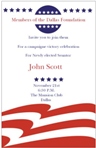 election and patriotic invitations