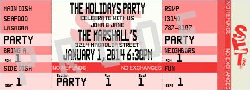 Celebrate The Holidays Ticket