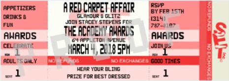 Academy Awards Ticket Invitation
