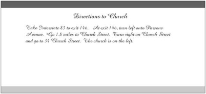 response cards