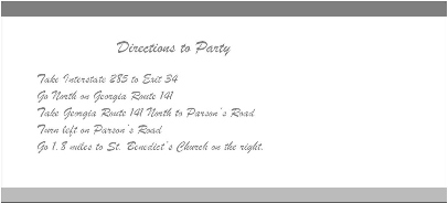 Invitation Back