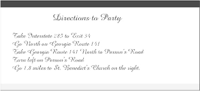 Invitation Back