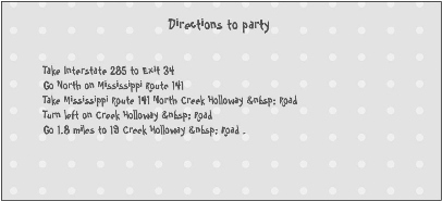 Invitation Back
