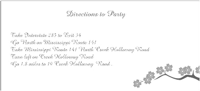 Invitation Back