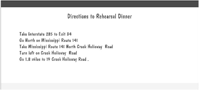 Invitation Back