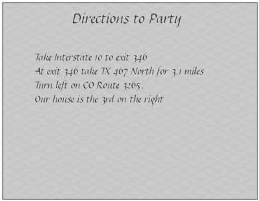 Invitation Back