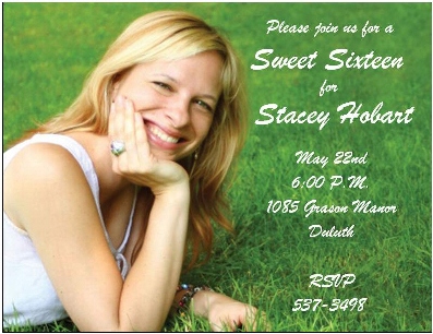 Custom Photo Invitation