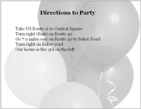 Invitation Back