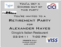 Credit Card Invitation
