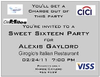 Credit Card Invitation
