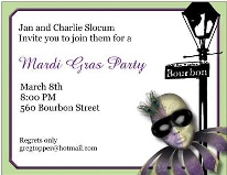 Mardi Gras Invitation