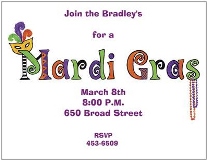 Mardi Gras Invitation