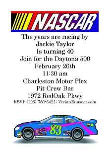 Nascar Party Invitations Daytona 500 2021