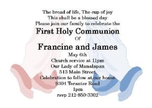 twins communion invitations