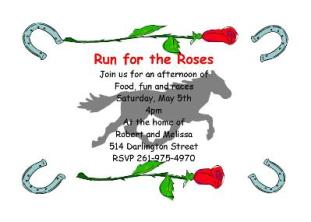 Kentucky Derby Party Invitations