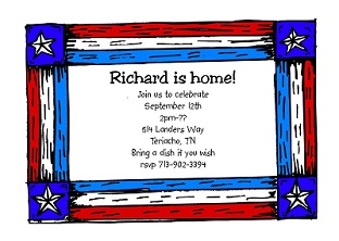 Welcome Home Party invitations