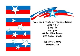 Welcome Home Coming Home Party Invitation