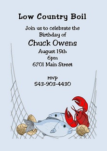 low country boil Party Invitation