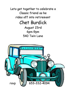 retirement Party Invitations