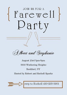 going away Party Invitation - Invitations and Announcements
