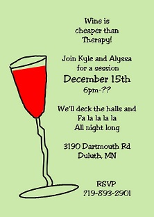 Christmas Cocktail Party Invitations