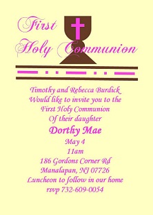 First Holy Communion