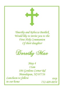 First Holy Communion