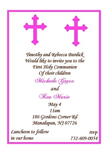 first communion party invitations