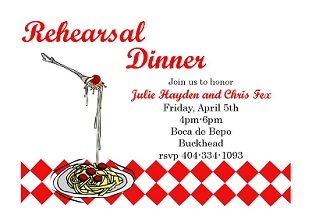 Rehearsal Dinner Invitations