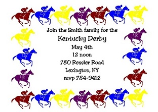 Kentucky Derby Party Invitations