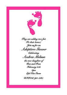 Adoption Shower Party Invitations