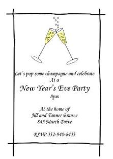 New Years Eve Party Invitations