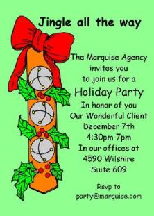 kids christmas party invitation