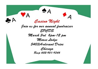 Four Aces - Casino Party Invitations