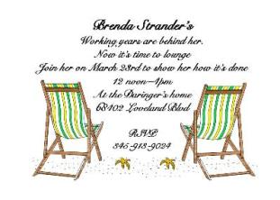 Beach Charis - Fishing Party Invitations