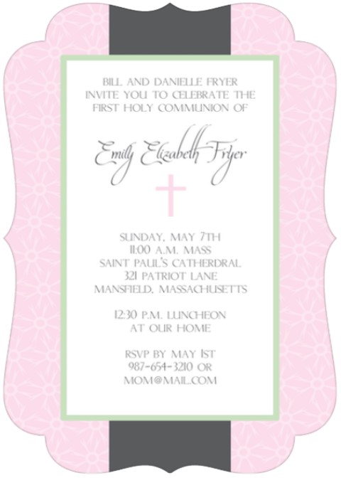first holy communion party invitations