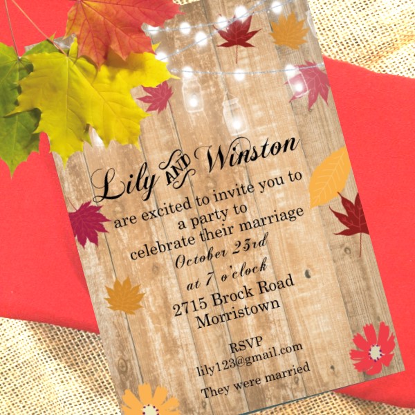 Autumn Invitations